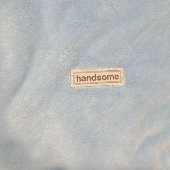 Carter's Precious Firsts Dog Lovey Security Blanket Rattle Blue Handsome 13" - Picture 4 of 4